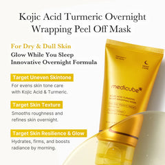 Medicube Kojic Acid Turmeric Overnight Wrapping Mask 75ml - JINAE