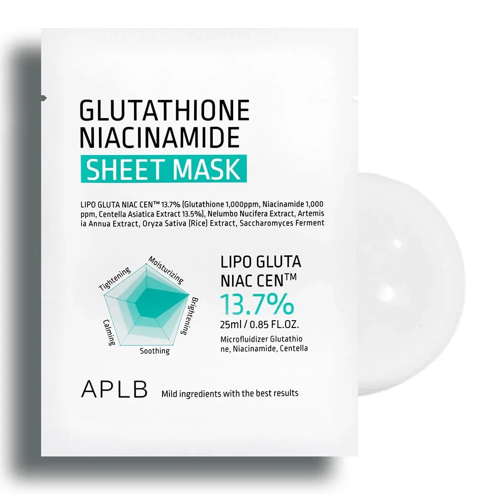 APLB Glutathione Niacinamide Sheet Mask - JINAE