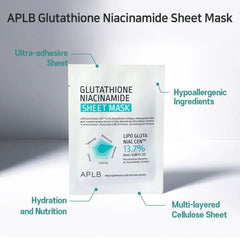 APLB Glutathione Niacinamide Sheet Mask - JINAE