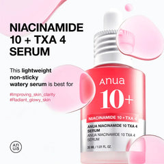 ANUA Niacinamide 10% + TXA 4% Dark Spot Corrector Serum - JINAE