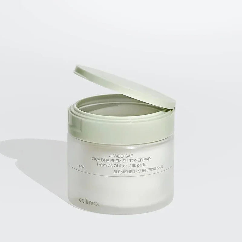 celimax Ji Woo Gae Cica BHA Blemish Toner Pad (60pads) - JINAE