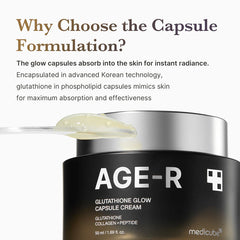 Medicube AGE-R Glutathione Glow Capsule Cream 50ml - JINAE