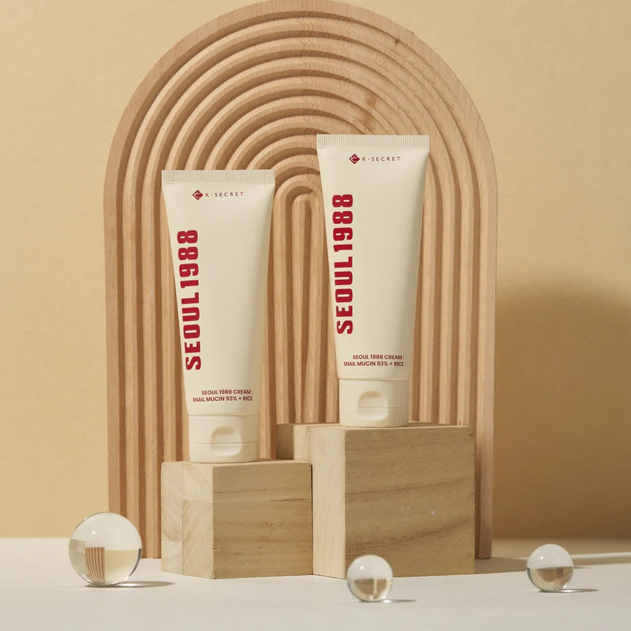 KSECRET SEOUL 1988 Cream : Snail Mucin 93% + Rice - JINAE