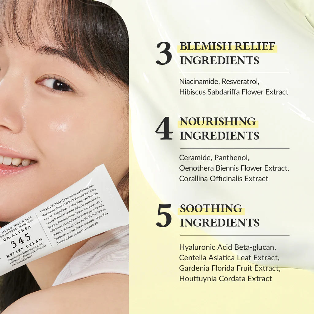 Dr. Althea 345 Relief Cream 50ml - JINAE