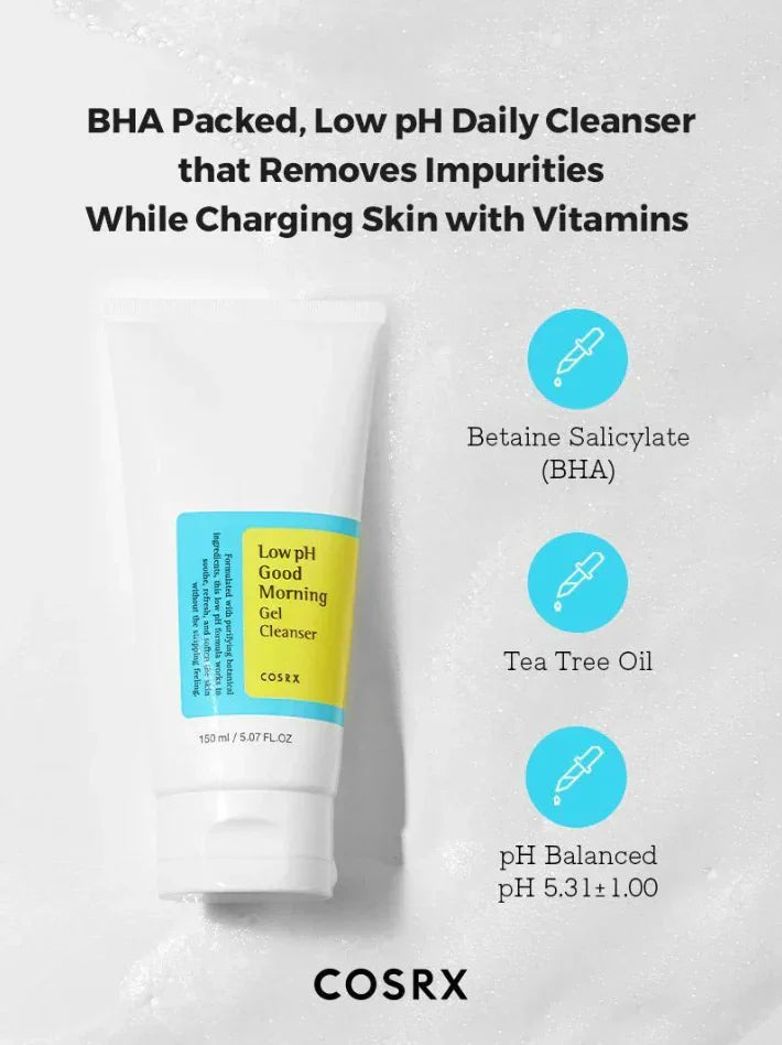 COSRX Low pH Good Morning Gel Cleanser - JINAE