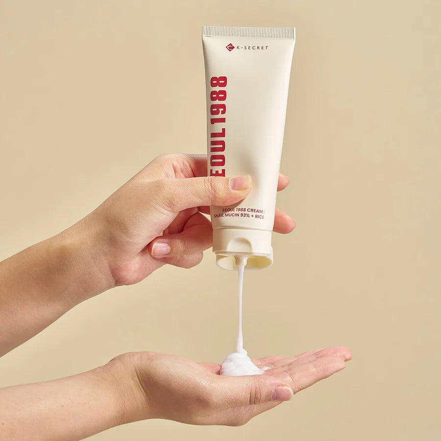 KSECRET SEOUL 1988 Cream : Snail Mucin 93% + Rice - JINAE