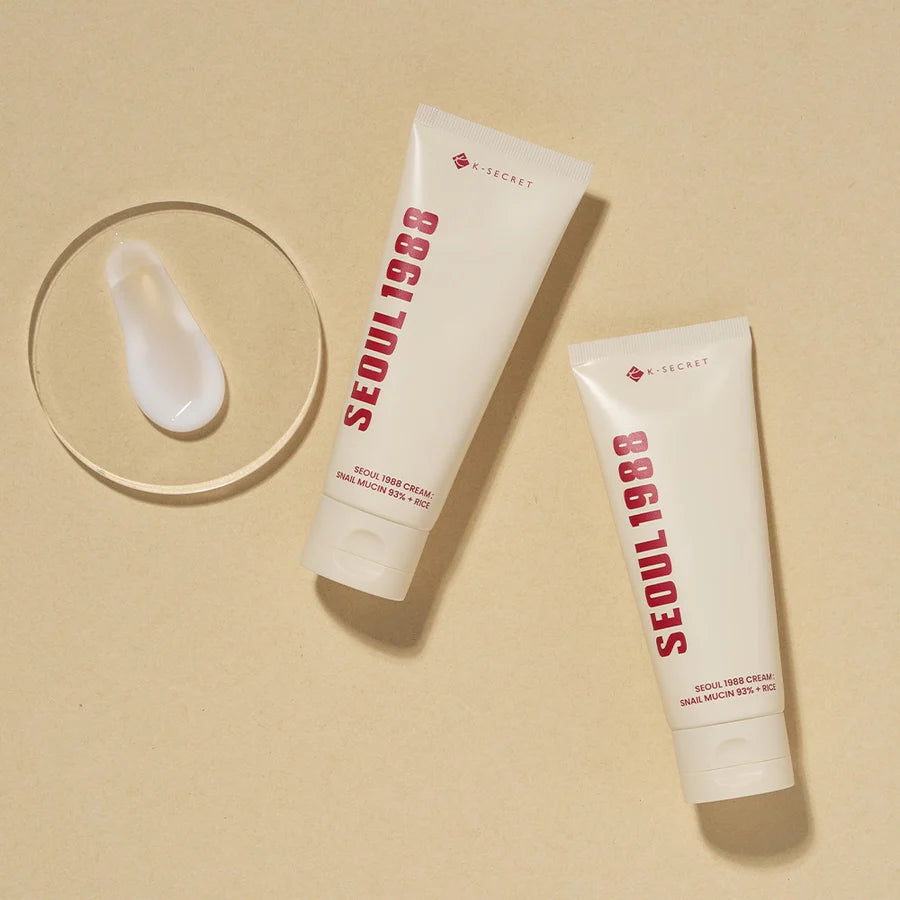 KSECRET SEOUL 1988 Cream : Snail Mucin 93% + Rice - JINAE