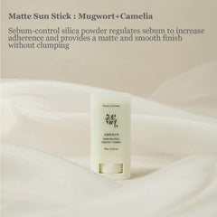 Beauty of Joseon Matte Sun Stick: Mugwort + Camelia 18g