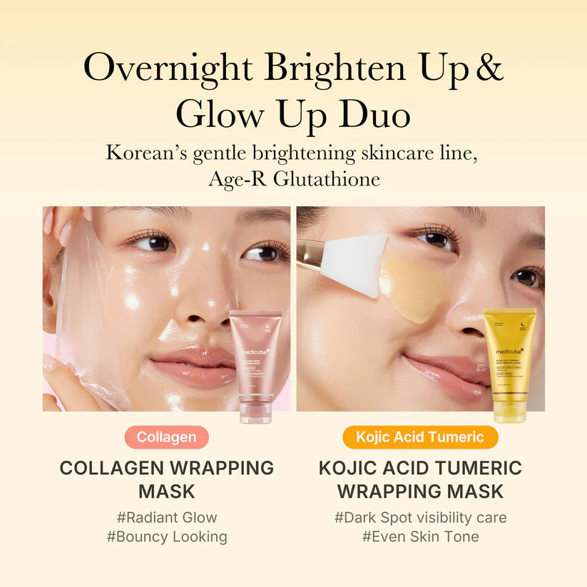 Medicube Kojic Acid Turmeric Overnight Wrapping Mask 75ml - JINAE