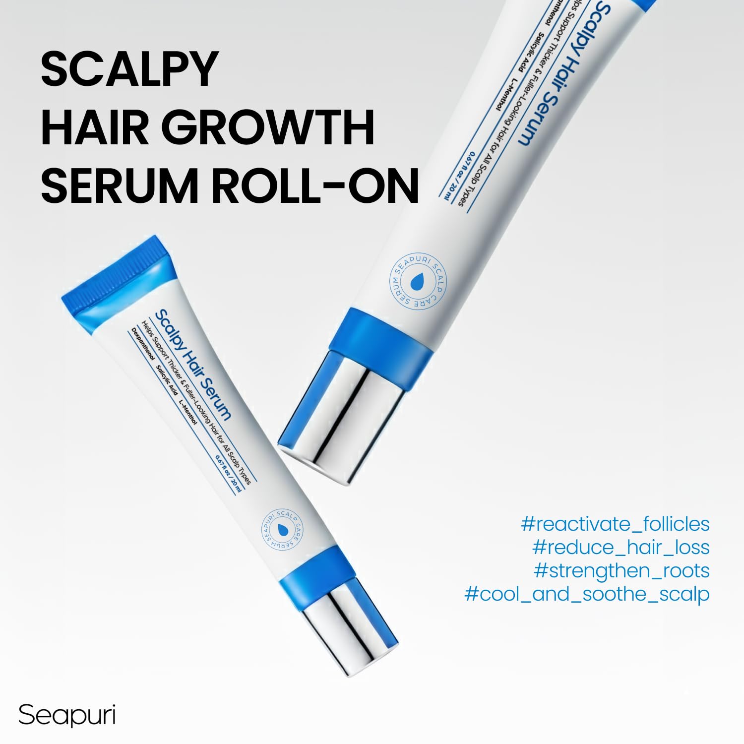 Scalpy Seapuri Scalpy Hair Serum | Cooling Scalp Treatment & Hair Growth – JINAE