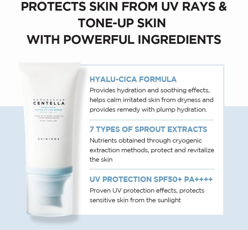 Skin1004 Madagascar Centella Hyalu-Cica Water-Fit Sun Serum - JINAE