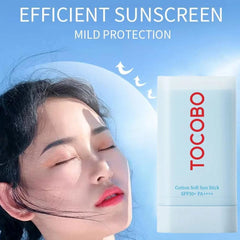 TOCOBO Cotton Soft Sun Stick SPF50+ Broad Spectrum - JINAE