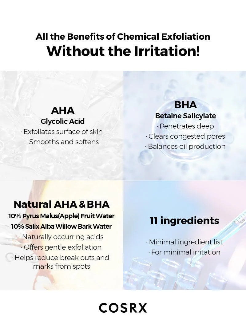 COSRX AHA/BHA Clarifying Treatment Toner 150ml - JINAE