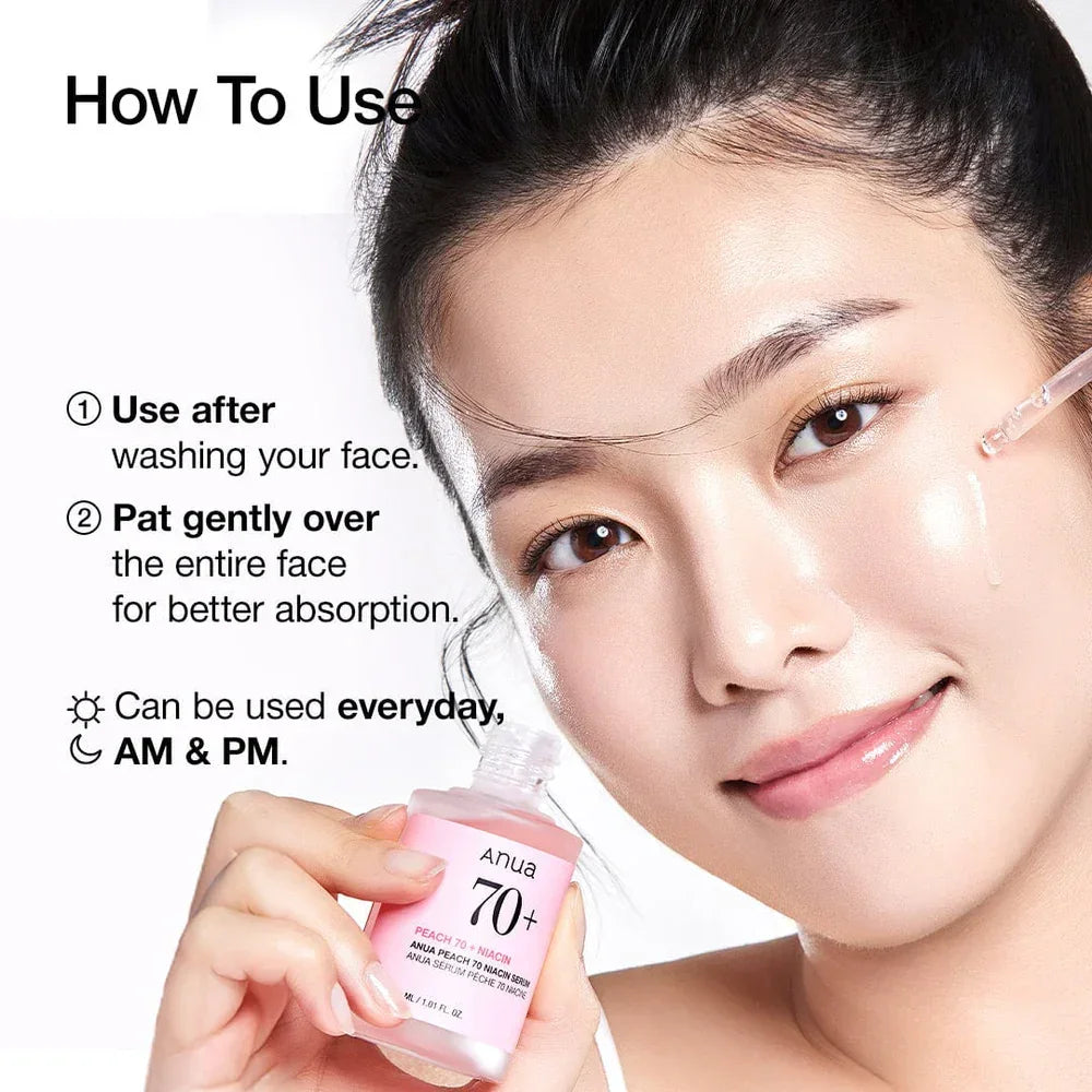 ANUA Peach 70% Niacinamide Serum - JINAE