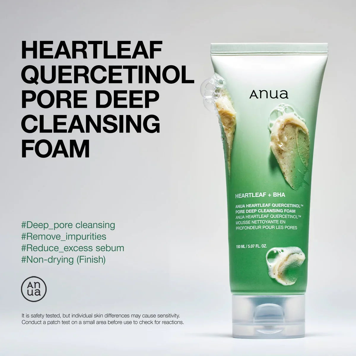 ANUA Heartleaf Quercetinol Pore Deep Cleansing Foam - JINAE