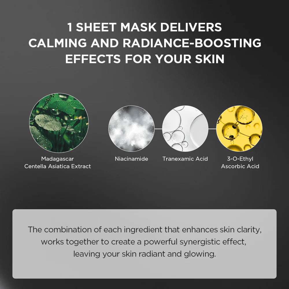 Skin1004 Madagascar Centella Tone Brightening Glow Mask 25ml (1ea) - JINAE